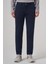 Erkek Lacivert Pamuk Trend Slim Fit Chino Pantolon 1