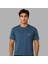 Kişiye Özel Nakışlı Yakası Biyeli Kısa Kollu Bisiklet Yaka Premium Indigo Mavisi Tişört L 2