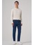 Erkek Mavi Denim 5 Cep Dynamic Fit Jean Kot Pantolon 4