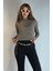Kadın Balıkçı Yaka Viskon Kumaş Uzun Kollu Bluz 3