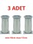 Metal Ayarlanabilir 3 Adet Mobilya Ayağı Metal Tablalı 10CM 1