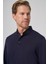 Erkek Lacivert Trend Polo Yaka Rayon Sweatshirt 3
