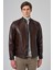 Erkek Kahve New York Deri Mont 3