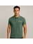 Kişiye Özel Nakışlı Cep Yaka Garnili Kısa Kollu Ribana Yaka Premium Yeşil Tişört L 2