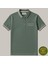 Kişiye Özel Nakışlı Cep Yaka Garnili Kısa Kollu Ribana Yaka Premium Yeşil Tişört L 3