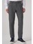 Erkek Füme Poliviskon Trend Desenli Slim Fit Çift Pile Pantolon 1