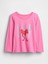Kız Bebek Koyu Pembe Gap Logo T-Shirt 1