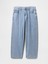 Erkek Açık Mavi Extra Baggy Jean Pantolon 5