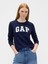 Kadın Lacivert Favorite Gap Logo T-Shirt 1