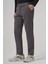 Erkek Füme Pamuk Trend Slim Fit Chino Pantolon 2