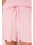 Kadın Pembe Şortlu Pijama Takımı 4
