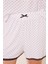 Kadın Beyaz Puantiyeli Şortlu Pijama Takımı 5