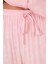 Kadın Pembe Desenli Pijama Takımı 4