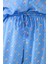 Kadın Mavi Desenli Pijama Takımı 4