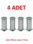 Metal Ayarlanabilir 4 Adet Mobilya Ayağı Metal Tablalı 10CM 1
