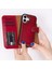 iPhone 17 Çıkarılabilir Deri Cüzdan Kılıf -Kırmızı 1