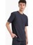 %100 Pamuk Regular Fit Bisiklet Yaka Kısa Kollu Ağır Kumaş Tişört E2589AX25SM 8