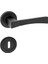 Viktorya Kol Yuvarlak Rozetli Siyah Oda Kapı Kolu 1