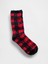 Erkek Kırmızı Cozy Çorap 1