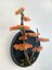 El Yapımı Driftwood Bonsai – Turuncu Yapay Yapraklar ve Gerçek Ağaç Gövdeli Duvar Dekoru 2