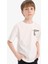 Erkek Çocuk Bisiklet Yaka Baskılı Kısa Kollu Tişört 7