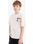 Erkek Çocuk Bisiklet Yaka Baskılı Kısa Kollu Tişört 10