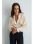 Anka Koleksiyonu Volanlı Viskon Gömlek - Ekru 4