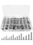 1110 Pcs Fındık ve Cıvatalar Çiftlik Kiti, Vidalar, Fındık, Cıvatalar ve Yıkacılar Paslanmaz Çelik Kiti (4-40 6-32 8-32 10-24) (Yurt Dışından) 1