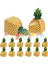 50PCS Ananas Şeker Kurabiye Kutusu Hawai Partisi Hediye Paketleme Kutusu Çantası Luau Yaz Doğum Düğün Dekorasyonu (Yurt Dışından) 1