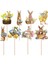 8pcs Sevimli Civciv Tavşan Yumurta Tarzı Cupcake Topper Paskalya Festivali Doğum Günü Partisi Bebek Duş Dekorasyonları (Yurt Dışından) 1