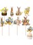8pcs Sevimli Civciv Tavşan Yumurta Tarzı Cupcake Topper Paskalya Festivali Doğum Günü Partisi Bebek Duş Dekorasyonları (Yurt Dışından) 5