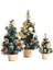 Mini Masa Üstü Ağacı Ev Noel Küçük Masaüstü Dekorasyon Partisi Süs Ailesi, Altın (Yurt Dışından) 1
