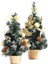 Mini Masa Üstü Ağacı Ev Noel Küçük Masaüstü Dekorasyon Partisi Süs Ailesi, Altın (Yurt Dışından) 4