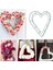 3 Paket Kalp Metal Çelenk 12 Inç Kalp Şeklinde Tel Çelenk Çerçeve Ev Düğün Için Sevgililer Günü Diy El Sanatları (Yurt Dışından) 4