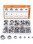 125PCS Naylon Altıgen Kilit Somun Seti 304 Paslanmaz Çelik Nakknut M3 M 4 M5 M6 M8 M10 M12 Altıgen Kendi Naylon Kilitleme Somunu (Yurt Dışından) 1