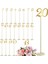 20 Pcs Metal Tablo Numaraları 1-20 Düğün Resepsiyonu Için Tablo Numaraları 12 Inç Parti Tablo Numarası Sağlam Tutucu Taban (Yurt Dışından) 2