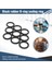 50 x Nitril Kauçuk O Halka Siyah 11 mm x 15 mm x 2 mm Yıkama Sızdırmazlık Torbaları Kauçuk Pedler (Yurt Dışından) 5