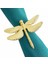 6pcs Dragonfly Peçete Yüzüğü Altın Dıy Hotel Düğün Ziyafet Masası Ekran Metal Peçete Tokası Noel Dekorasyonu (Yurt Dışından) 3