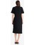 Regular Fit Bisiklet Yaka Basic Düz Bürümcük Kısa Kollu Midi Yazlık Elbise 15