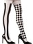 Kadınlar Palyaço Asimetrik Dikey Çizgili Diz Uzun Çorap Uyluk Yüksek Çoraplar Cadılar Bayramı Cosplay Parti Kostümü (Yurt Dışından) 3