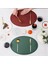 Retro Pu Placemat Avrupa Fransız Tarzı Oval Yalıtım Mats Su Geçirmez ve Yağ Durumsal Batı Yemek Masası Mat Ev E E E (Yurt Dışından) 5