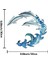 Metal Dolphin Sprey Duvar Dekoru, Yunus Duvar Sanatı Dekorasyonu, Metal Sprey Duvar Sanatı, Akvaryum Okyanus Duvarı Dekoru Home-A Için (Yurt Dışından) 2