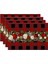 4pcs Noel Ağaçları Kar Pembe Noel Placemats Mutfak Yemek Dekorasyonu Için Kış Masa Paspasları (Yurt Dışından) 5