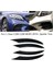 4pcs Karbon Fiber Araba Ön Tampon Spoiler Sis Lambası Izgara Trim Kapak Mercedes-Benz C-Sınıf C200 C260 W205 2019+ (Yurt Dışından) 3