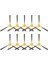10 Adet Robojet Düello 3 Spin Yan Fırça Robot Elektrikli Süpürge Yedek Yedek Parça Aksesuarları (Yurt Dışından) 1