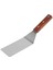 Paslanmaz Çelik Düz Kızartma Spatula, Ahşap Saplı Pizza Spatula Biftek Kızartma Spatula Yemek Spatula Fırın Aletleri (Yurt Dışından) 1