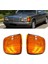 1paır Dön Sinyal Köşe Işık Kabuğu Mercedes Benz S-Serisi W126 1981-1991 Yan Köşe Işıkları Park Lambası Sarı (Yurt Dışından) 3