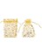 100PCS 10X15CM Kirpik Baskılı Altın Organze Çantaları Mücevher Torbası Çantalar Organze Çekiliş Torbaları Düğün Iyilikleri Şeker Hediye Çantaları (Yurt Dışından) 5