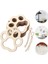 50PCS Mini Köpek Pençe Ahşap Diy El Sanatları Kesikler Ahşap Küçük Pençe Şekilli Asılı Süslemeler Evcil Hayvanlar Süslemeleri (Yurt Dışından) 3
