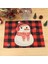 Noel Masası Placemat Kar Adamı Kar Tanesi ve Kış Kardan Adam Set 4 Placemat Dekoratif Yıkanabilir Masa Paspasları (Yurt Dışından) 5